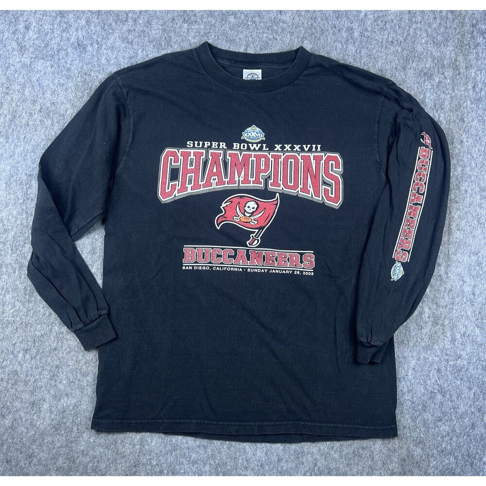 Tampa Bay Buccaneers NFL Super Bowl 37 XXXVII Champions Men's T-Shirt Size M